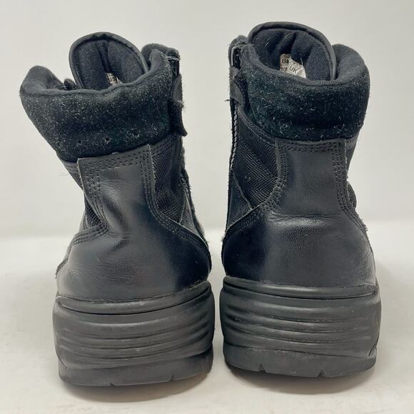 Tact Squad Sentry 6" Side Zip Boots Mens 10 Black Leather Safety Comfort Work - Picture 4 of 7